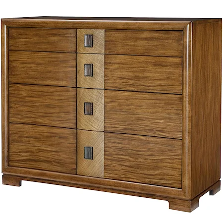 Media Chest with 4 Drawers and Drop Front Drawer